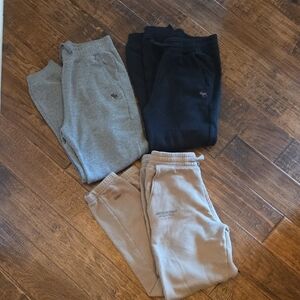 Kids Jogger Pants Set - Gray, Black, Tan